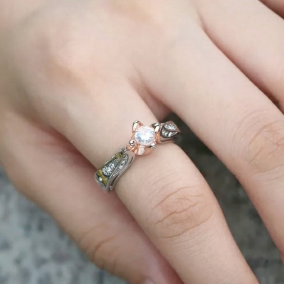 Two Tone Silver Ring - Picture 2 of 5